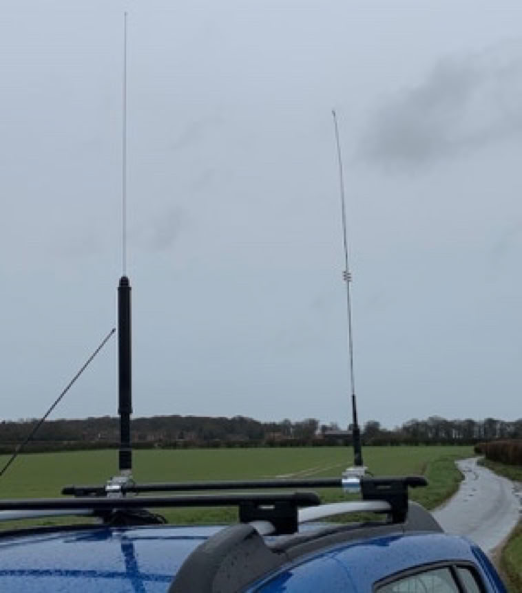 Image of aerials on car